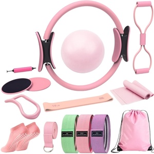 Set de Yoga y Pilates Transfronterizo de 16 Piezas: Bandas de Resistencia Duraderas de PVC, Anillos de Pilates y Pelota de Yoga para Gimnasio en Casa - Product Image 5