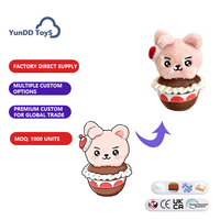 Nouveau style Porte-clés poupée en peluche BT Strawberry Cake Party, 7 modèles, Pendentif de sac, Jouet en peluche