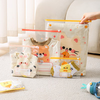 Sac de rangement pour la crèche, organisateur de vêtements pour enfants d'âge préscolaire, sacs de séparation étanches et hermétiques en plastique pour bébés