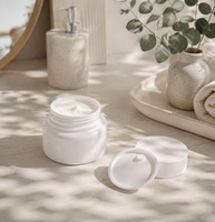 Pot en plastique de 30 ml pour crème corporelle, beurre corporel, gommage, cosmétiques, emballage avec bouchon à vis
