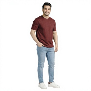 T-shirts pour hommes 100% polyester de haute qualité, élégants, grandes tailles, manches courtes, coupe classique, à faible coût, en tissu polaire respirant et doux - Product Image 1