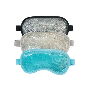 Refrigeração reutilizável Hot Cold Pack Compress Ice Gel Eye Mask com Plush Backing