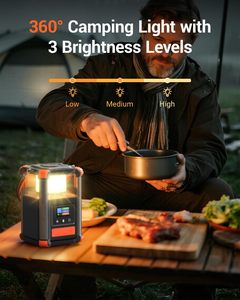 แบตสำรอง 16,000mAh/236.8Wh กันน้ำ IP67 พร้อมไฟฉายพกพา PD100W และที่ชาร์จไร้สาย 15W สำหรับแคมป์ปิ้งและกิจกรรมกลางแจ้งในกรณีฉุกเฉิน - Product Image 4