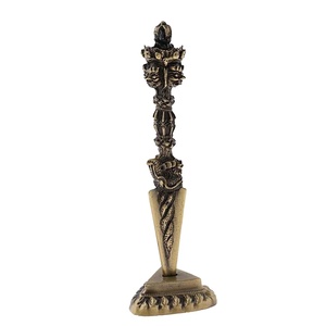Vajra Phurba de Latón para Meditación y Oración, Dorje de 7 Pulgadas, Ritual Tibetano, Budismo Nepalí, <span class=keywords><strong>Kila</strong></span> Phurpa - Product Image 4