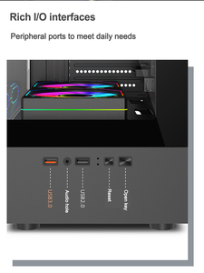 Gamer-X OEM/ODM Gaming Micro Atx Mid <span class=keywords><strong>Tower</strong></span> USB3.0 Gaming Computer <span class=keywords><strong>Case</strong></span> Cool <span class=keywords><strong>Tower</strong></span> PC <span class=keywords><strong>Case</strong></span> con vidrio templado - Product Image 3