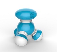 Mini masseur portable sans fil à vibrations pour le corps, 3 têtes de massage, lumière LED, démarrage à une touche, coloré pour les muscles