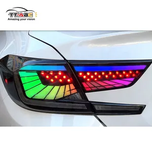 TT-ABC APP kontrol RGB kuyruk işık Honda Accord 2018 2019 2020 2021 çok renkli kuyruk lambası