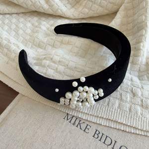 Nueva Diadema Francesa Negra Hecha a Mano con Perlas y Satén, Estilo Europeo-Americano, para el Cuidado Diario de la Cara y Maquillaje, Regalo para Mujer - Product Image 6