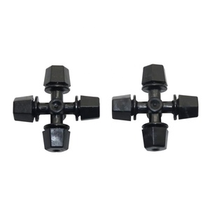 Vườn Đen Nhựa Cross Atomized Vòi Phun 6 Mét Giao Diện Sương Mù Nhà Kính Nông Nghiệp Thủy Lợi Công Cụ Và Thiết Bị Phun Sương - Product Image 1