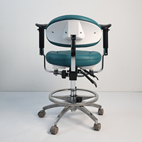 Chaise de bureau ergonomique moderne pivotante et réglable pour hôpital, en acier inoxydable, pliable, pour médecins et ateliers dentaires