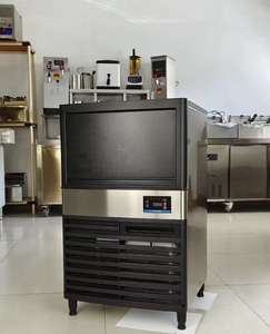 Máquina de Hielo Pequeña para Bar, Máquina Industrial de Hielo en Cubitos, Máquina de Hielo de Acero Inoxidable de 30 kg/24 h para el Hogar, Ideal para Marketing - Product Image 2