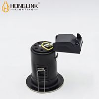 Spot encastré anti-éblouissement en chrome GU10 Max 35W pour hôtel commercial, luminaire d'intérieur