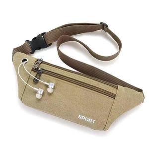 Men's Sport Waist <b>Bag</b> Canvas Multi Functional Lightweight Travel Fanny Pack Summer Outdoor Use - Product Image 4