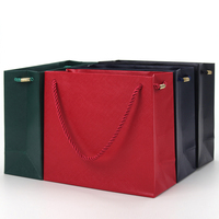 Marque Design Art Classique Luxe Personnalisé Sacs à provisions Réutilisables Vente en Gros Imprimé Vêtements Chaussures Emballage Luxe Personnalisé