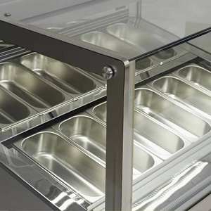 상업용 아이스크림 디스플레이 냉동고 슈퍼마켓 16 팬 아이스 죽 동결 젤라토 쇼케이스 아이스크림 디스플레이 캐비닛 판매 - Product Image 4