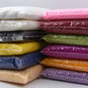 Cuentas a granel al por mayor paquete grande ABS Color mágico protección del medio ambiente con agujeros Color cuentas a granel DIY bolsa cuentas Material - Product Image 2