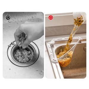 Anti <b>Clogging</b> Vegetable Basin Water Barrier Bag Kitchen Triangular Drainage Sink Filter Screen Sink Telescopic Filter Clamp - Product Image 2