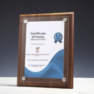 Medallas de Autorización Personalizadas con Bases de Madera Creativas, Diseños de Madera Sólida de Alta Gama, Certificados para Franquiciados/Agentes, Transferencia Térmica - Product Image 5