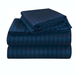 Luxury Hotel Stripe <b>Bedding</b> Set Premium Quality Duvet Cover Fitted Sheet & Pillowcase Set <b>Soft</b> Hotel Collection Bed Linen - Product Image 5