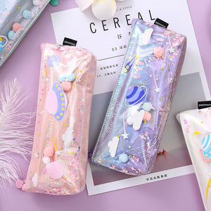 <span class=keywords><strong>Astuccio</strong></span> Creativo <span class=keywords><strong>con</strong></span> Effetto Cielo Stellato e Sabbia Fluida, Borsa per Cancelleria Personalizzata per Studenti, Scatola Colorata per Articoli di Cancelleria - Product Image 3