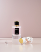 Bouteilles de parfum en verre vides claires de haute qualité Design de luxe rond en gros 30ml 100ml étanche pour diffuseur