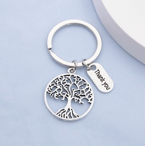 Moda vida árbol gracias <span class=keywords><strong>Yuo</strong></span> llavero temporada de graduación Día de los maestros agradecimiento llavero regalo - Product Image 3