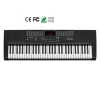 Instrumentos Musicales Económicos, Teclado Electrónico Portátil de 61 Teclas para Principiantes con Modo de Lección, Ideal para Aprender Piano