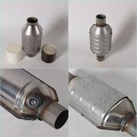 Convertitore Catalitico Universale YFCAT in Acciaio Inox e Ceramica ad Alto Flusso, 400 Celle, Euro IV, Filtro DPF DOC SIC per Benzina, Durata 1-3 Anni