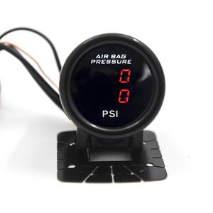 52mm rouge/bleu LED double affichage double jauge de pression d'air PSI <span class=keywords><strong>Suspension</strong></span> pneumatique avec 2 pièces capteur de pression 1/8NPT 5 mètres avec support - Product Image 1