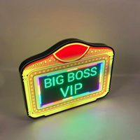 Letrero Luminoso Programable LED para Botellas, Servicio VIP, con Programación por Aplicación, Letrero Luminoso de Mano con Desplazamiento Programado
