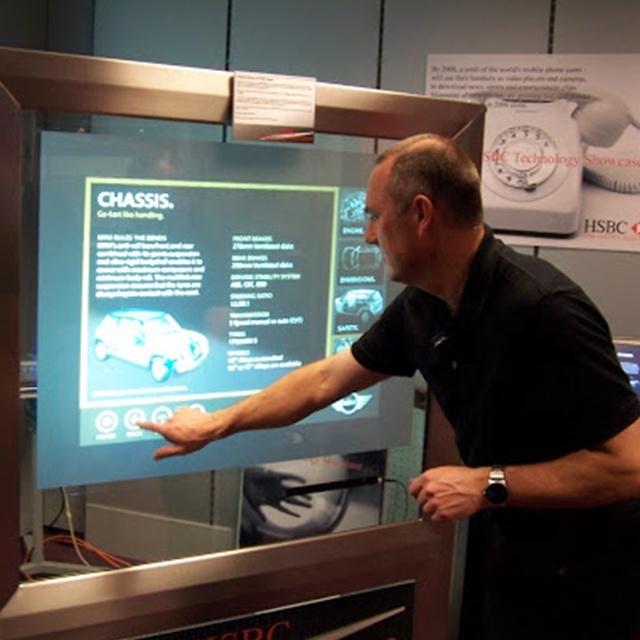 USB Interactive Touch Foil Screen Trough Glass Touch
