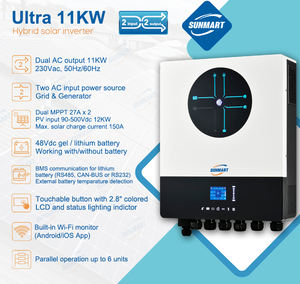 MPPT <span class=keywords><strong>Axpert</strong></span> 11KW <span class=keywords><strong>10KW</strong></span> Onduleur hybride Panneau solaire Onduleur 48V avec WiFi Onduleur parallèle 220V CT Système solaire - Product Image 2