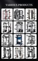 Máquina Smith Multifuncional Comercial con Sistema de Poleas Dobles y Entrenador Funcional para Gimnasio de Culturismo