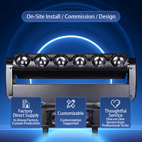 YT06XY 6x60W LED de doble cara Dj equipo de iluminación de escenario matriz de cabeza móvil de rendimiento Premium para Bar escenario y entretenimiento