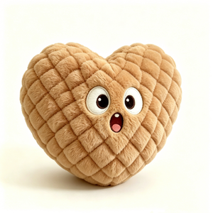 Cojín de felpa suave personalizado con forma de corazón de cacahuete, divertido regalo de cumpleaños para adolescentes. - Product Image 2