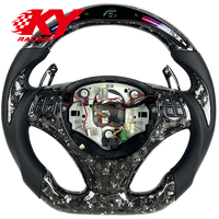 Volant de course en fibre de carbone forgé sur mesure avec LED RPM pour E90/E92/E93 E80-E87 E60-E62 E36-E46 M2/M3/X1 330i/335i