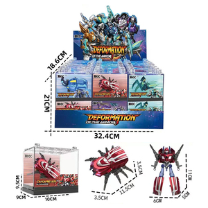 Neues Produkt Diy Kids Toy Alloy und Plastic Druckguss spielzeug Modell <span class=keywords><strong>4</strong></span> Arten von Insekten serie Deformation roboters pielzeug - Product Image 2