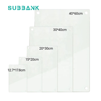 Sous-banque personnalisable impression par transfert de chaleur perforé Anti-explosion cadre Photo verre trempé verre vierge pour Sublimation