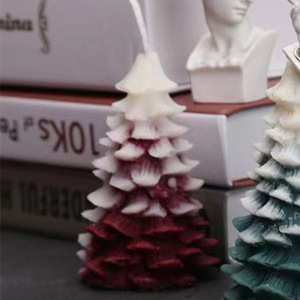 Bougies parfumées tendance en cire de soja en forme de sapin de Noël, sans fumée, en gros, pour les fêtes, Thanksgiving et la Saint-Valentin - Product Image 1