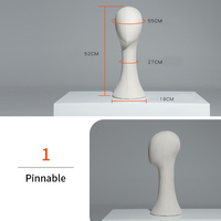 Maniquí de alta gama para mujer/hombre, cabeza de maniquí de sobremesa con pose de pie, para exhibición de pelucas con pasadores