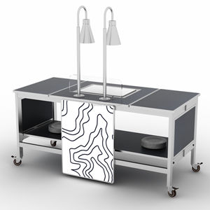 OKEY พาณิชย์โรงแร<span class=keywords><strong>ม</strong></span>ร้านอาหารพับ<span class=keywords><strong>ม</strong></span>ือถือบุฟ<span class=keywords><strong>เฟ่</strong></span>ต์จีน<span class=keywords><strong>ติ</strong></span>่ม<span class=keywords><strong>ซำ</strong></span>สถานีสำหรับบุฟ<span class=keywords><strong>เฟ่</strong></span>ต์และจัดเลี้ยง - Product Image 3