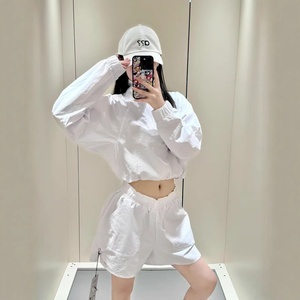 Set di Abbigliamento Casual da Donna in Nylon a 2 Pezzi per Protezione Solare, Collo Alto, Vestibilità Regolare, Lunghezza al Ginocchio, Traspirante, Sottile, per Esterni, Manica Lunga - Product Image 1
