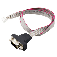 ROMTRONIC Kabel D-SUB 9P M RJ45 8P8C*2 Industri yang Dapat Disesuaikan ISO9001 OEM/ODM OFC Isolasi PVC Pita Datar RS232 Tahan Suhu Tinggi Kustom