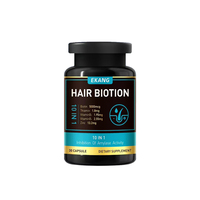 Capsules de biotine pour cheveux, fabriquées en usine OEM/GMP, capsules de biotine pour la croissance des cheveux, complément alimentaire pour la santé des cheveux