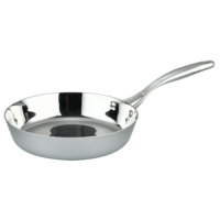 Wajan Goreng Stainless Steel Cooker King Multi-ukuran 24-inci, Loyang Panggang Besar, Set Peralatan Masak Induksi, Tersedia dalam Ukuran Kustom