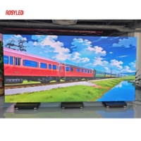 Afficheur LED publicitaire numérique ROSY P2.5/1.5/1.2 GOB pliable pour intérieur, double face, trois LED, affichage pliable à trois volets, écran LED pliable
