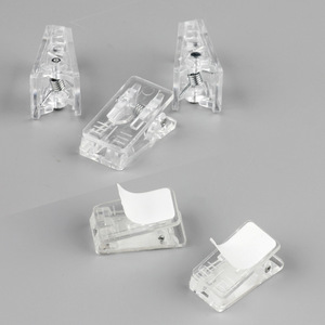 Nhựa trong suốt tự dính tường kẹp nhỏ Acrylic giấy <span class=keywords><strong>clip</strong></span> cho hình ảnh hiển thị hình ảnh cho siêu thị nguồn cung cấp - Product Image 5