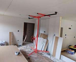 स्टील दूरबीन बांह छत Sheetrock रोलिंग Drywall लिफ्ट जैक पैनल जिप्सम बोर्ड चोर लहरा - Product Image 6