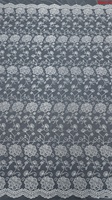 Nouvelle Arrivée T-win Textile : Tissu en Dentelle Florale Brodé avec Paillettes pour Conception de Tenues de Soirée