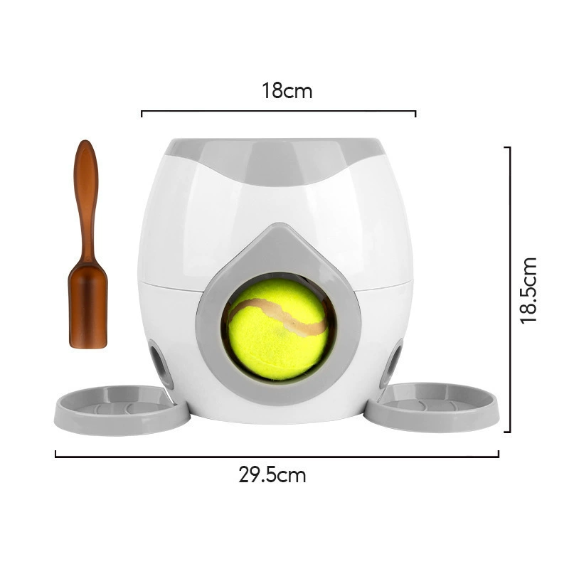 OEM Automatic Eco-Friendly Plastic Pet Fetch Toy Reward Machine Tennis Ball Throwing Game For Cats Interactive Movement Toy